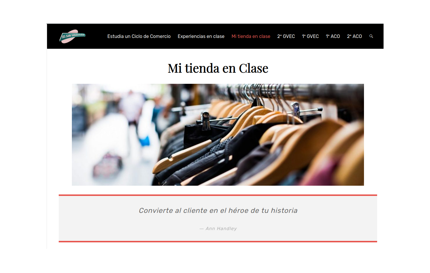 Lee más sobre el artículo Website www.mitiendaenclase